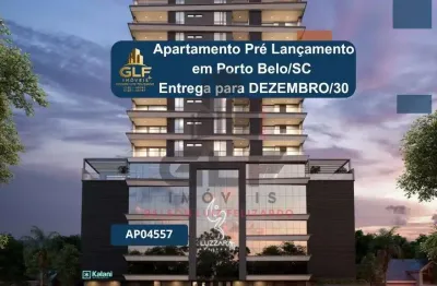 Apartamento Pré Lançamento em Porto Belo/SC com 80m² área privativa sendo 2 suítes 1 vaga de garagem, aérea de lazer completa