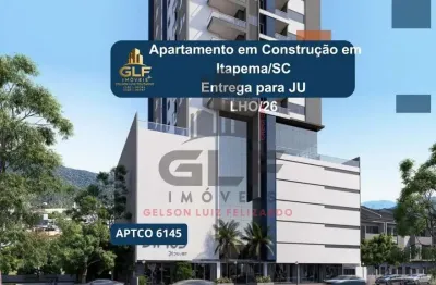 Apartamento em Construção em Itapema/SC com 266,38m² área privativa sendo 3 suítes, 4 vaga de garagem