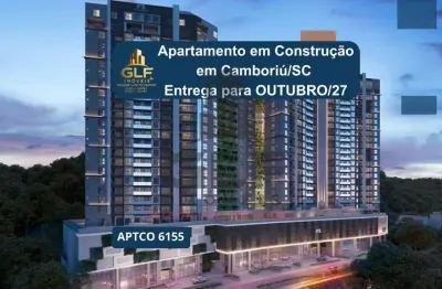 Apartamento em Construção em Camboriú/SC com 83,95m² área privativa sendo 1 suíte 1 vaga de garagem, lazer completo