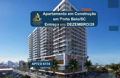Apto em Construção em Porto Belo, com 93,01m² área privativa sendo 2 suítes, 2 vagas de garagem, área de lazer completa
