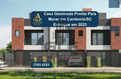 Casa Geminada Pronta em Camboriú, 136,47m² área privativa sendo, 2 suítes, 1 vaga de garagem, área de lazer completa