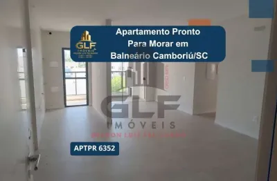 Apto Pronto em Balneário Camboriú, com 68,45m² área privativa sendo, 2 suítes, 2 vagas de garagem, área de lazer