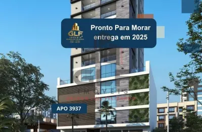 Apto Pronto em Itapema/SC bairro Meia Praia, com 105,85m²área privativa sendo 3 suítes, 2 vagas de garagem, área de lazer completa