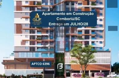 Apto em Construção em Camboriú, com 64,57m² área privativa, sendo 2 suítes, 1 vaga de garagem, área de lazer completa