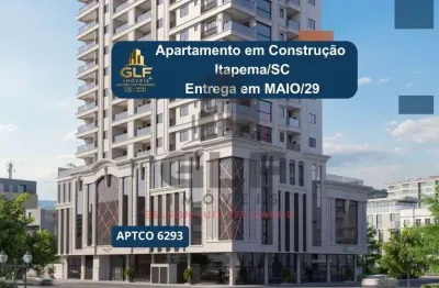 Apto em Construção em Itapema/SC bairro Morretes, com 68,20m² área privativa com 2 dormitórios sendo 1 suíte,  1 vaga de garagem, área de lazer