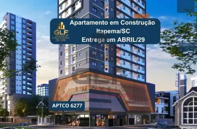 Apto em  Construção em Itapema/SC bairro Morretes, com 64,10m² com 2 dormitórios sendo 1 suíte, 1 vaga de garagem, área de lazer completa