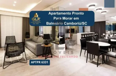 Apto Pronto em Balneário Camboriú, com 133,94m² área privativa, sendo 4 suítes 3 vagas de garagem, área de lazer completa