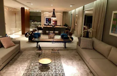 Apartamento com 5 dormitórios à venda, 370 m² por r$ 9.800.000,00 - campo belo - são paulo/sp