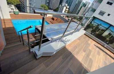 Cobertura com 4 dormitórios à venda, 220 m² por r$ 7.500.000,00 - itaim bibi - são paulo/sp