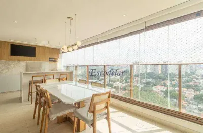 Apartamento com 3 dormitórios à venda, 145 m² por r$ 3.490.000,00 - campo belo - são paulo/sp