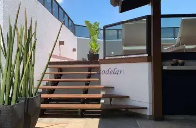 Cobertura Mobiliada - com 4 quartos/3suítes  à venda, 364 m²  - Moema - São Paulo/SP