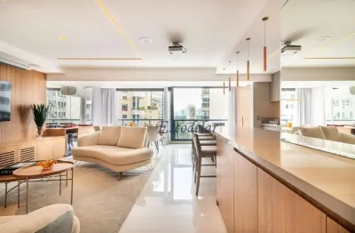 Maravilhoso,apto duplex,mobiliado, com 3 dormitórios para alugar, 158 m² por r$ 42.492/mês - itaim bibi - são paulo/sp