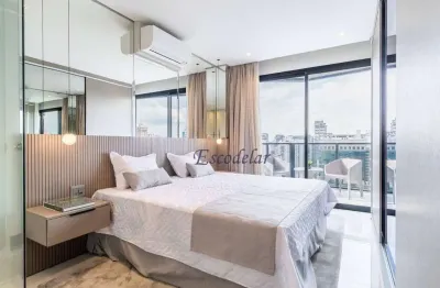 Apartamento duplex com 2 suítes, mobiliado, para alugar, 114 m² - vila olímpia - perto parque do povo