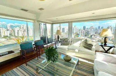 Cobertura com,4 suítes, 6 vagas para alugar, 420 m² , próximo a hípica,- brooklin - prédio apto um por andar