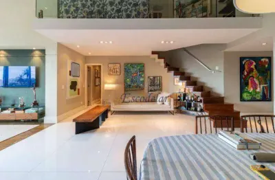 Apartamento com 4 dormitórios para alugar, 220 m² por r$ 32.300,00/mês - brooklin - são paulo/sp