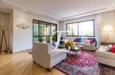 Apartamento com 4 dormitórios para alugar, 275 m² por r$ 29.000,00/mês - campo belo - são paulo/sp