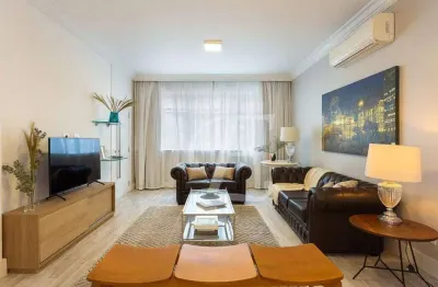 Apartamento à venda com 140m² na parte plana dos jardins – 3 dormitórios, 1 suíte, reformado e com ar-condicionado.