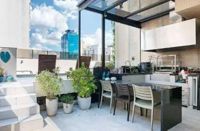 Cobertura à venda, 530 m² por r$ 9.980.000,00 - moema - são paulo/sp