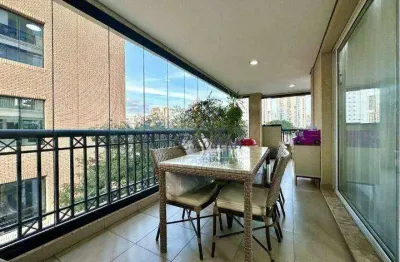 Apartamento com 3 quartos sendo 3 suítes, 3 banheiros e 4 vagas à venda, 180 m²  - itaim bibi - próximo parque do povo
