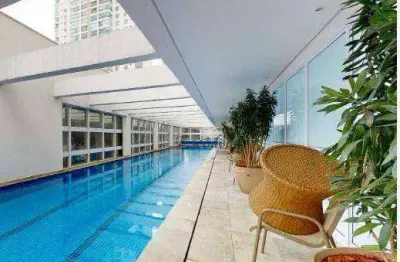 Apartamento com 1 quarto à venda, 43 m² , 1 vaga. semi-mobiliado  vila olímpia - próximo ao shopping