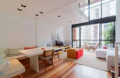 Apartamento duplex com 1 suite para alugar, 70 m² , 2 vagas,- cerqueira césar - próximo do metro consolação