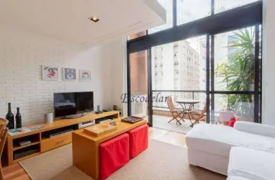 Apartamento duplex com 1 suite para alugar, 70 m² , 2 vagas,- cerqueira césar - próximo do metro consolação