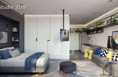 Studio com 1 quarto à venda, 24 m² por r$ 450.000 - vila madalena - são paulo/sp