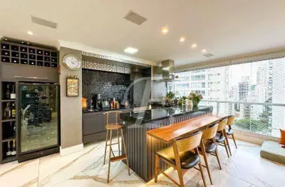 Apartamento com 3 dormitórios à venda, 222 m² por r$ 4.150.000,00 - campo belo - são paulo/sp