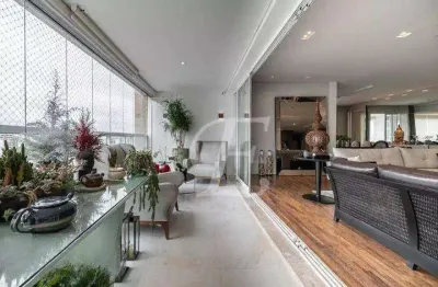 Apartamento com 4 dormitórios à venda, 385 m² por r$ 8.200.000,00 - campo belo - são paulo/sp