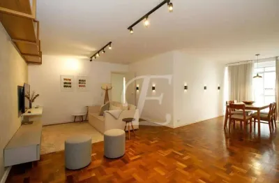 Locação apartamento mobiliado, equipado, pronto para morar com 3 quartos no jardins!