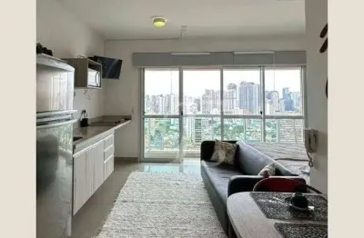 Apartamento com 1 dormitório, 32 m² - venda por r$ 650.000,00 ou aluguel por r$ 4.500,00/mês - brooklin paulista - são paulo/sp