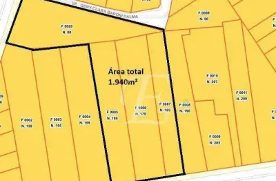 Terreno à venda, 1940 m² por R$ 13.000.000,00 - Vila Esperança - São Paulo/SP