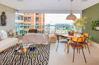 Apartamento com 3 dormitórios para alugar, 161 m² por R$ 19.590,00/mês - Campo Belo - São Paulo/SP