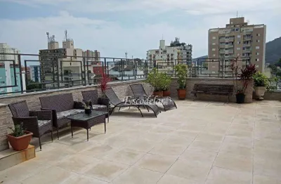 Cobertura à venda, 215 m² por r$ 600.000,00 - jardim belmar - guarujá/sp