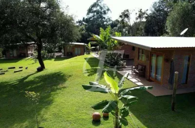 Pousada à venda  20.000m² de área com casa sede + chalés r$ 2.990.000 - demétria - botucatu/sp