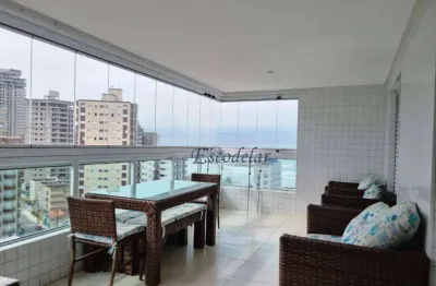 Apartamento com 3 dormitórios à venda, 110 m² por r$ 700.000,00 - vilamar - praia grande/sp