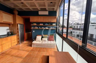 Apartamento com 1 dormitório para alugar, 35 m² por r$ 4.500,00/mês - brooklin - são paulo/sp