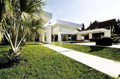 Casa com 5 suítes para alugar mobiliada, 1200 m² por r$ 95.000/mês - tamboré - barueri/sp