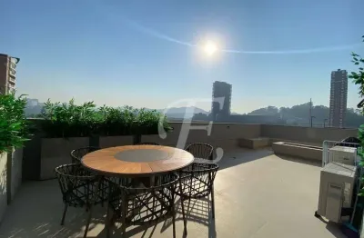 Apartamento garden com 2 suites para alugar mobiliado, 126 m² por r$ 13.950/mês - tamboré - barueri/sp