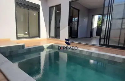 Linda casa térrea com piscina à venda no condomínio gran reserve em indaiatuba!