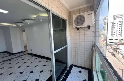 Apartamento à venda em praia grande, guilhermina, com 2 quartos, 100m²