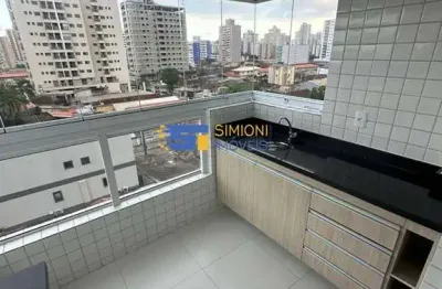Apartamento à venda em praia grande, tupi, com 1 quarto, 53m²