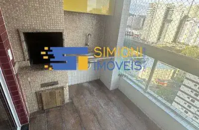 Apartamento à venda em praia grande, canto do forte, com 2 quartos, 75m²