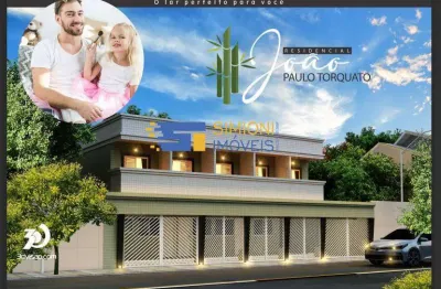 Casa de condomínio à venda em praia grande, jardim quietude, com 2 quartos, 62,2m²