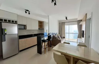 Apartamento com 1 dormitório para alugar, 48 m² por r$ 3.350,00/mês - gleba palhano - londrina/pr