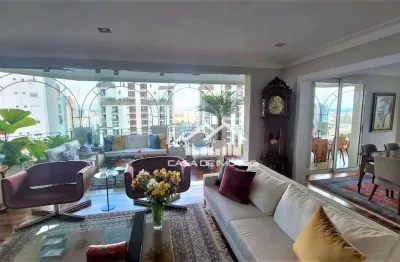 Vende apartamento com 280m2, 3 suítes, varanda gourmet e 4 vagas  no panamby