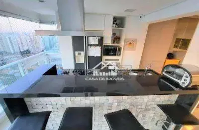 Vende apartamento com 138m², 3 suítes, varanda gourmet e 2 vagas no brooklin