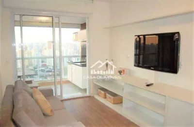 Vende apartamento com 45m², mobiliado e com renda na vila olímpia.