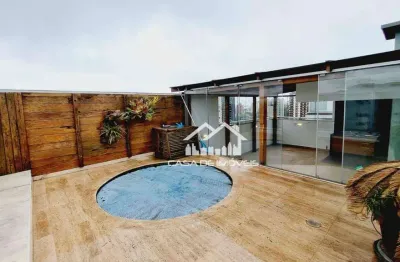 Vende linda cobertura com piscina, churrasqueira e 3 suítes na vila andrade.