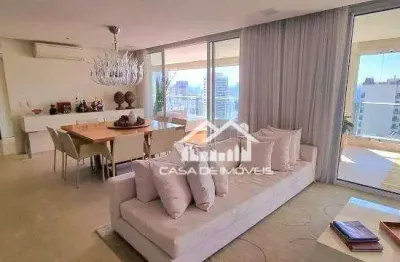 Vende apartamento com 274m², 3 suítes, 4 vagas, vista livre, varanda gourmet, no  brooklin